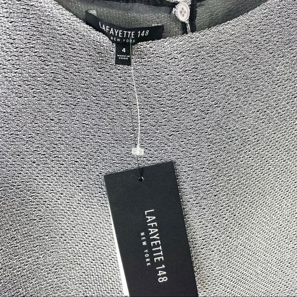 NWT Lafayette 148 NY Metallic Sleeveless Top US 4 - Picture 5 of 8